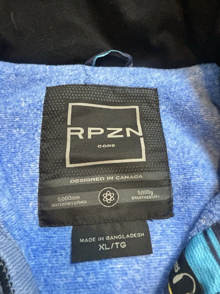 Ripzone Mens Snowboard Winter Jacket Size XL Hooded Waterproof Vented Pockets - Image 3 of 4