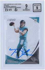 Trevor Lawrence Jaguars Signed 2021 Panini Chronicles #CVR-1 BAS 9/9 Rookie Card