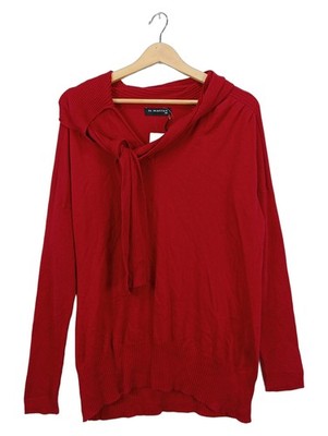 All in Motion Damen Pullover Kaschmir Mix Langarm Rippstrick Rot Gr. 46 3XL