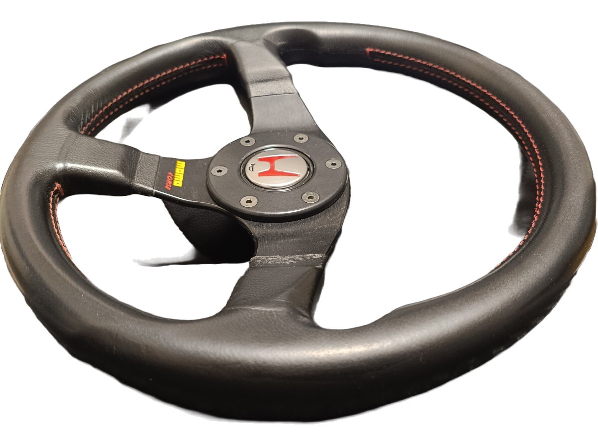 MOMO CORSE Steering Wheel 320mm Leather Type R Civic Accord NSX