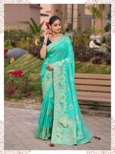 STEPNSHOP PREMIUM SAREE FESTIVAL WEAR WITH ZARI WORK 22611