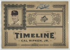Cal Ripken Jr. 2005 Playoff Prime Cuts Timeline /100 #T-46 Baltimore Orioles