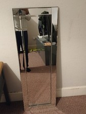 All Glass Modern Dress Mirror 120cm x 40