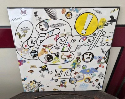 LED ZEPPELIN III Vinyl LP Schallplatte D 1980er EX NM Gimmick Cover Top 