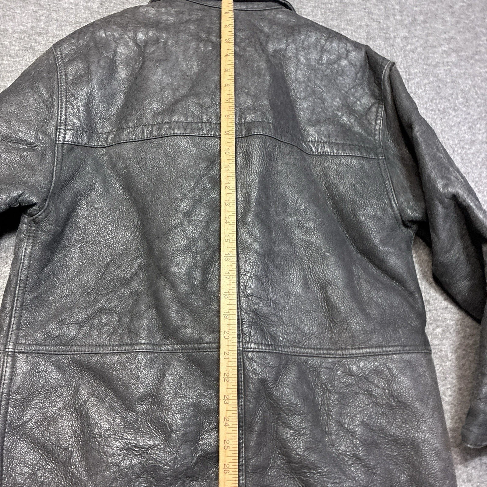 Vintage Calafate Shearling Jacket Men Medium Argentina Button Down 80s Western image 6