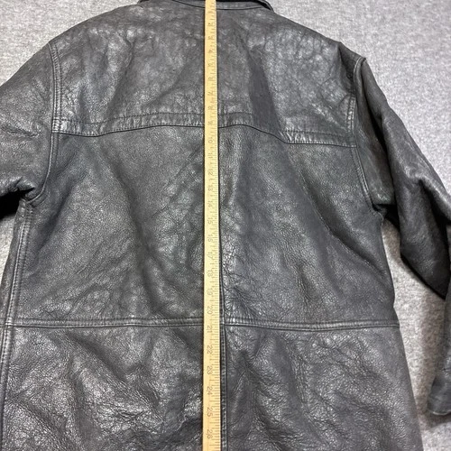 Vintage Calafate Shearling Jacket Men Medium Argentina Button Down 80s Western image 6