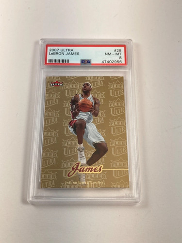 2007 Ultra GOLD MEDALLION Lebron James #28 PSA 8 #47402956