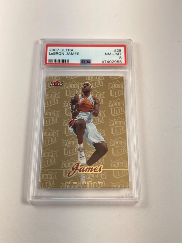 2007 Ultra GOLD MEDALLION Lebron James #28 PSA 8 #47402956