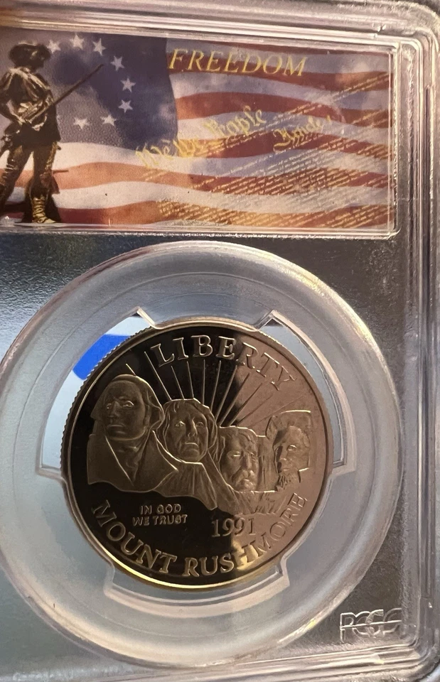 1991-S Clad Proof 50C. Mt. Rushmore Commemorative PCGS PR69DCAM - Image 3 of 4