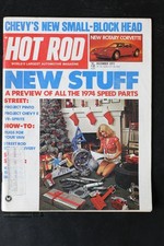 Hot Rod December 1973 Chevy Small-block New Rotary Corvette Magazine 1974 Parts