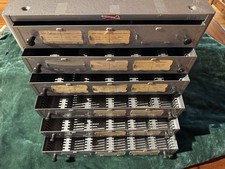 Vintage Brumberger 6 Drawer 35mm Slide File Cabinet Storage Holds 900 Slides