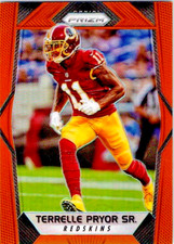 2017 Panini Prizm #21 Terrelle Pryor Sr. /275 Orange Washington Redskins Card