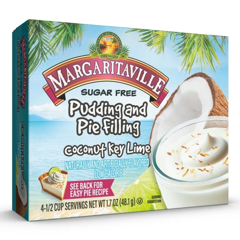 6x Margaritaville Coconut Key Lime Pudding Pie Filling Sugar Free Dessert 17oz 4490₽
