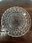 Vintage Set of 4 Anchor Hocking Blue Bubble Bread & Butter/ Dessert Plates