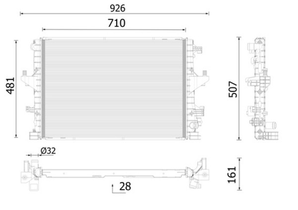 MotorküHler WasserküHler Premium Line Mahle CR 2746 000P FüR VW Transporter T6-image