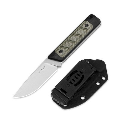 Kizer Smolt Fixed Blade Messer 14C28N Feste Klinge G10 & Micarta-Griff 1063A6