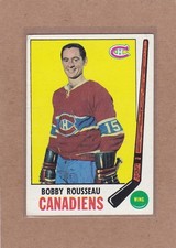 1969-70 TOPPS HOCKEY BOBBY ROUSSEAU #9 CANADIENS VG/VGEX *A43735