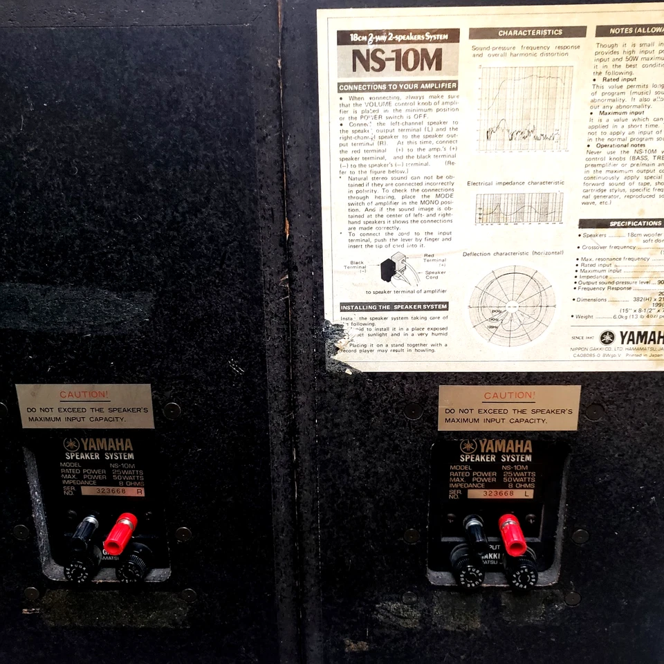 Par de altavoces sistema monitores de estudio altavoces Yamaha NS-10M Foto 3 de 4