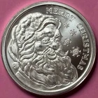 2024 Merry Christmas Santa Claus Silver Round .999 Fine Silver 1 oz BU