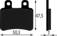 Bremsbelag Hinten Peugeot Satelis 250 Urban (Ajp Caliper/Abs) 2008