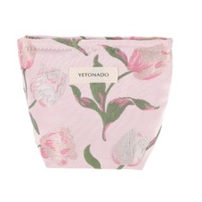 1 Pc Vintage Tulip Makeup Bag Small Pink