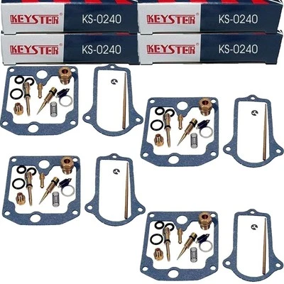 KEYSTER 4x Vergaser Reparatursatz für Suzuki GS550 1977-1980 Speichenrad Gussrad 4 Kits