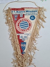 Großer Alter Wimpel FC Bayern München 37 cm Erfolge 1976 Fußball Bundesliga FCB