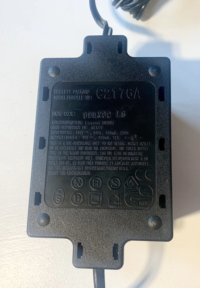 Original HP Netzteil Adapter für Drucker Notebook Scanner 30V 400mA 12W C2176A - Bild 4 von 4