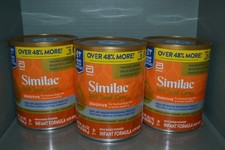  3 Similac 360 Total Care Sensitive Infant Powder, 30.2 oz Each, Exp. 03/2026