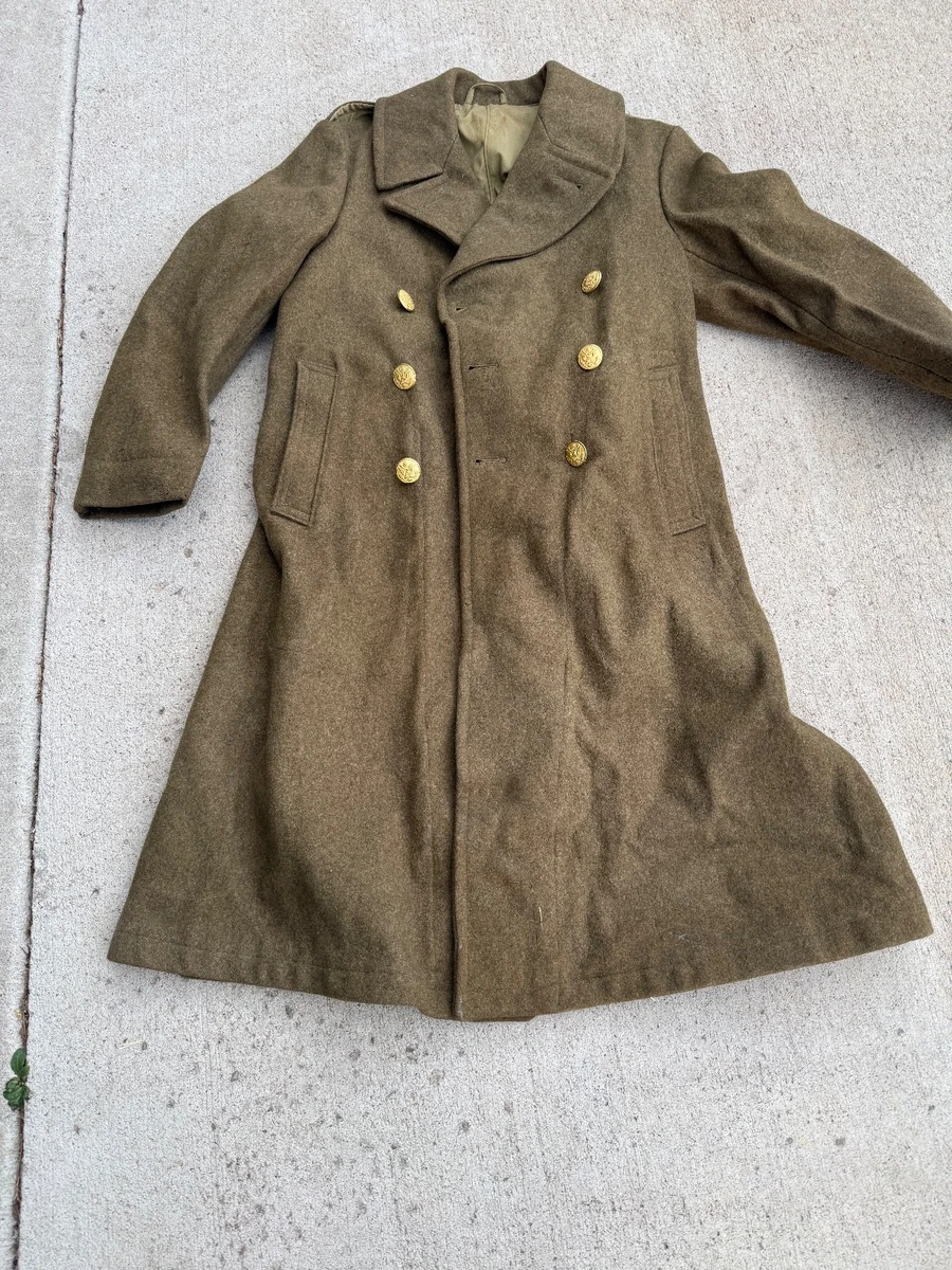 Army Trench Coat In Original Ww2 Collectible Us Uniforms for sale
