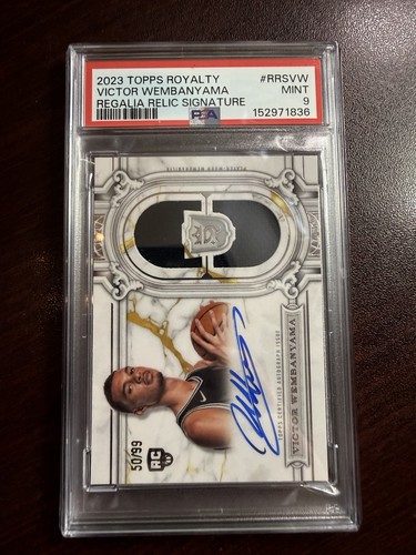 Victor Wembanyama #RRS-VW — 2023 Topps Royalty Regalia Relic Signature basketball card