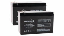Set of two 12 Volt 9 Amp F2 Sealed Lead Acid Battery