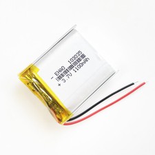 3.7V 1100mAh LiPo Li Polymer Rechargeable Battery For GPS Camera Monitor 103035