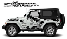 Urban Camo-2 Door-vinyl Decal Set For Jeep Wrangler  Vehicles Custom Graphics