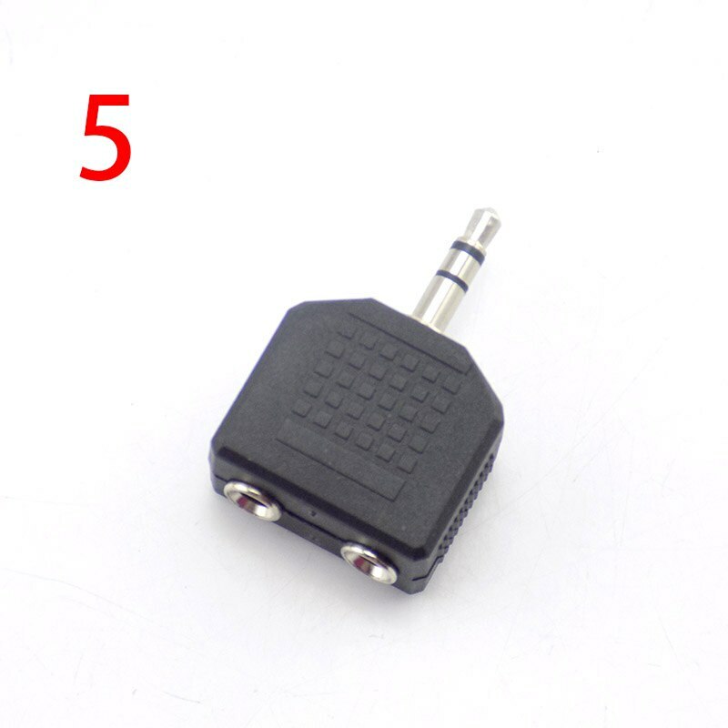 3.5mm RCA jack Male to Female Y Splitter AV Audio Video Plug