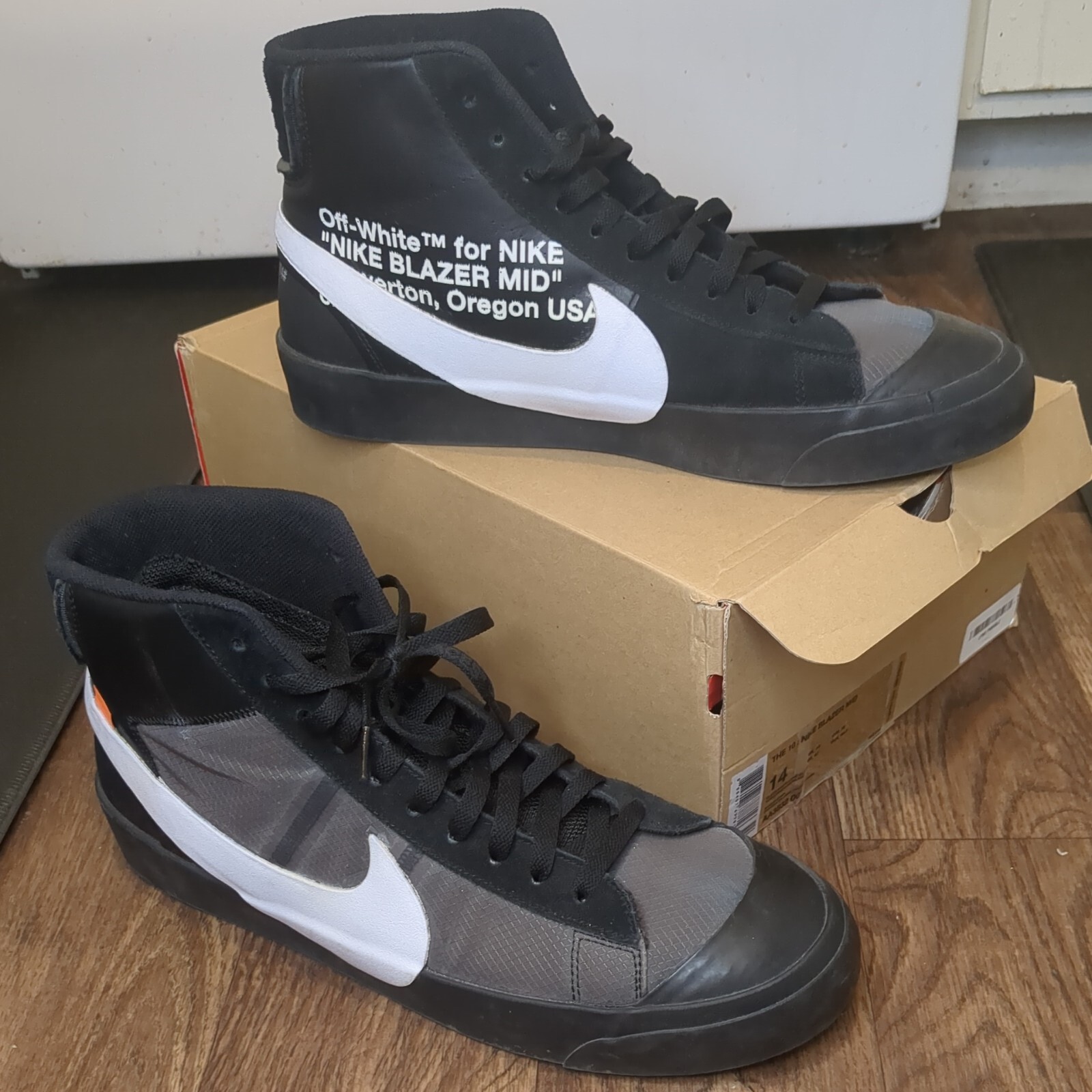 OFF WHITE X NIKE Taglia 14 Nike Off White x Blazer Mid Grim Reapers