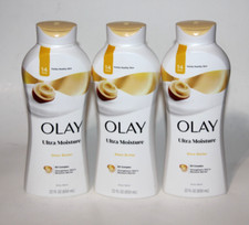 LOT 3 OLAY ULTRA MOISTURE SHEA BUTTER BODY WASH B3 COMPLEX 22 FL OZ