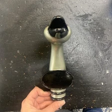 Goose Island Blank Beer Tap Handle Silver Goose Head 10"