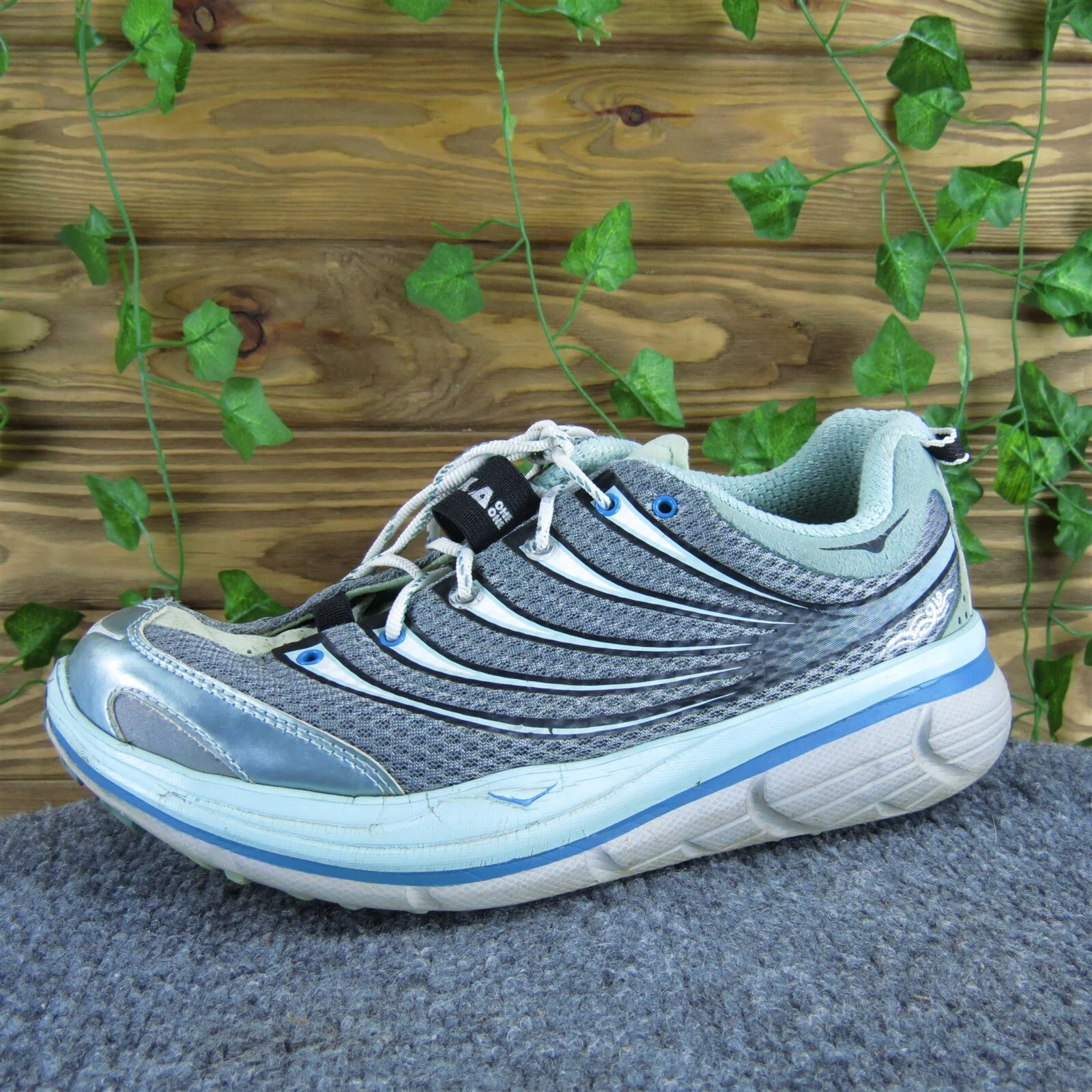 HOKA ONE ONE Mocassino donna Hoka Kailua Trail argento sintetico taglia 9 medio usat