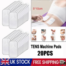 20pcs Large Electrode Pads TENS Unit Replacement Pads 10x5cm for TENS Machine