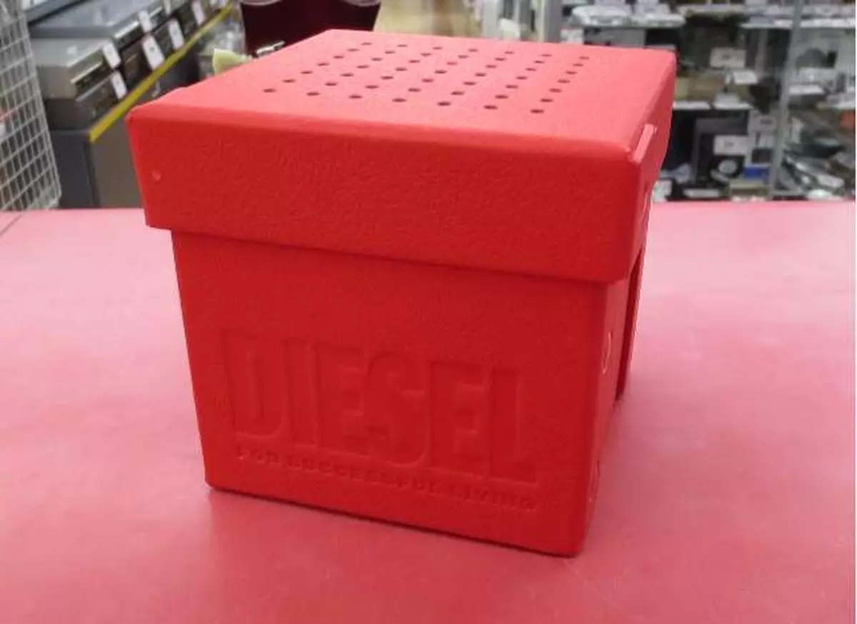 DIESEL GRIFFED DZT2041 Silicone Canvar Black Red GEN 6 Smart watch