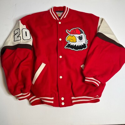 Varsity Jacket American Red Eagle Coat USA  Vintage Rare Like New Y2k