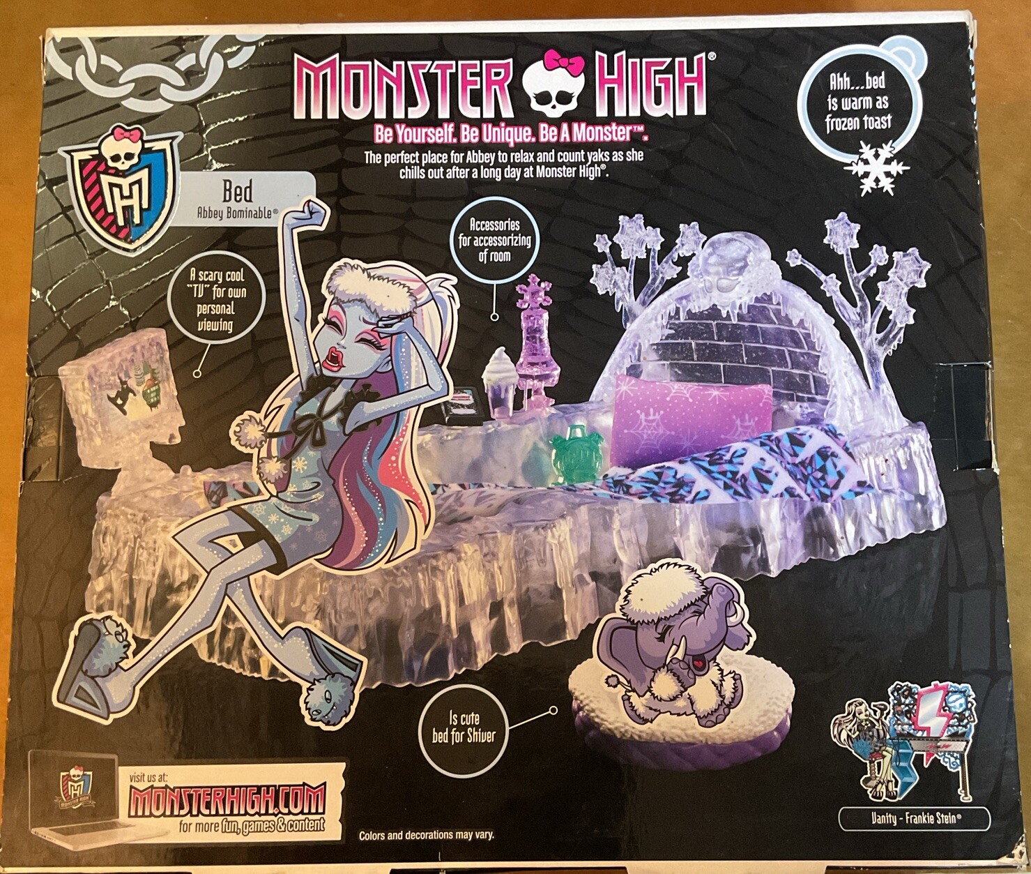 Monster High Abbey Bominable Bed Playset 2012 Mattel New