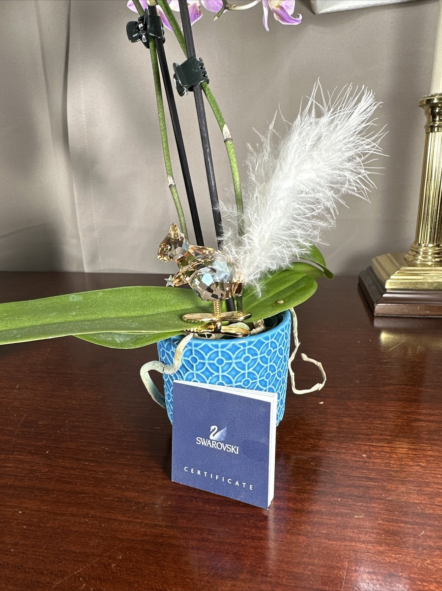 MINT Rare Swarovski Crystal Winter Squirrel Clip Ornament w