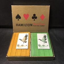Vintage Hamilton Playing Cards, 2 Decks In Original Box 