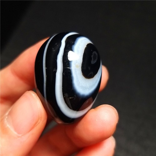 TOP 19G Natural Gobi Agate Eye Agate EGG Crystal Quartz Stone Madagascar QA241 - Picture 11 of 12