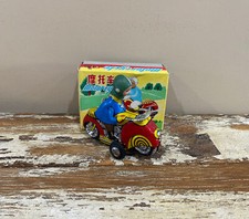 Vintage tin toy motorcycle moto Friction China MF 115 60's with original box C1