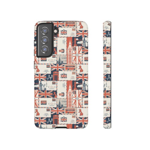 British Icons Phone Case - Union Jack, Big Ben, British Flag, London, Wrap Print - Picture 168 of 177