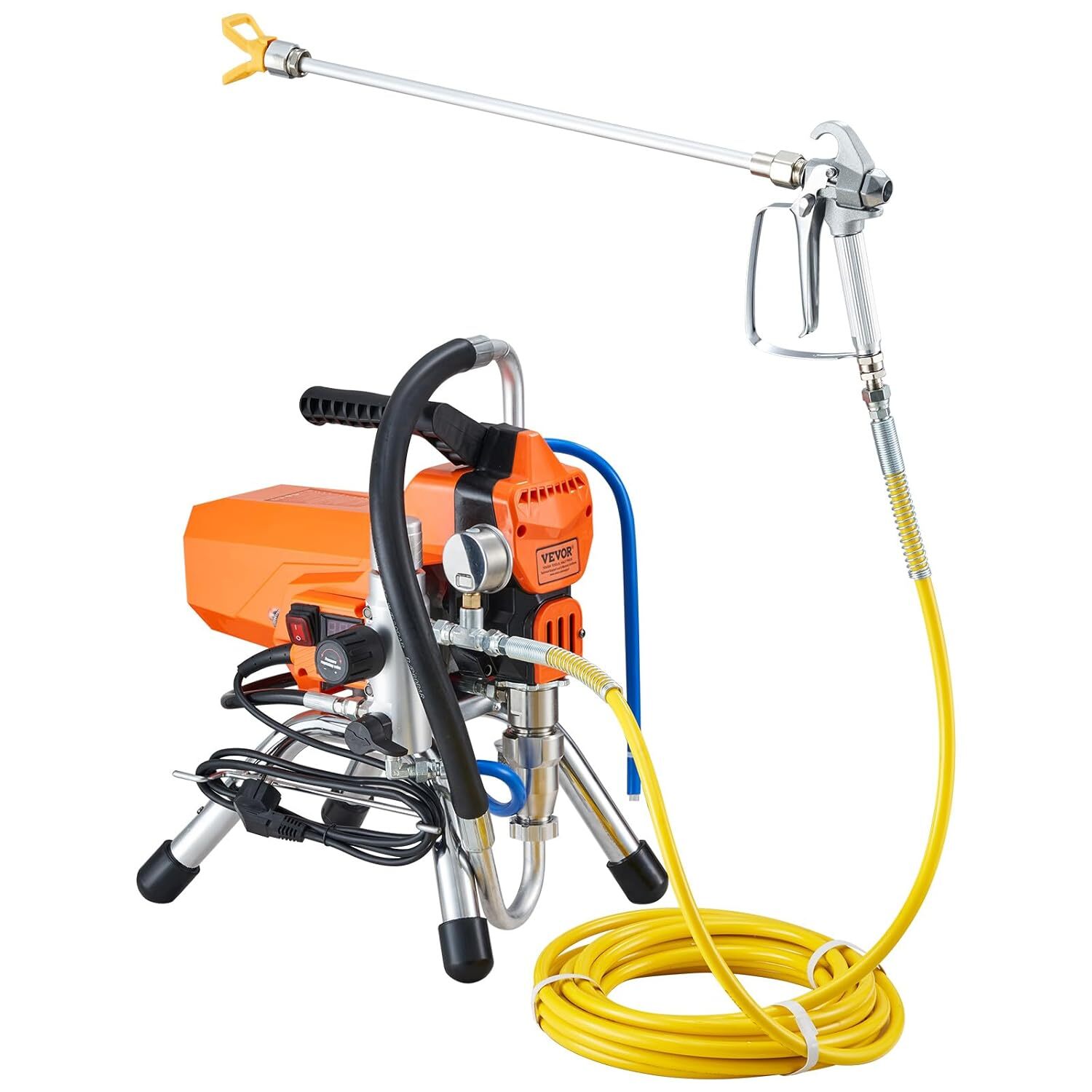 Pulvérisateur airless 2000W avec tuyau de 15m pour peinture murale