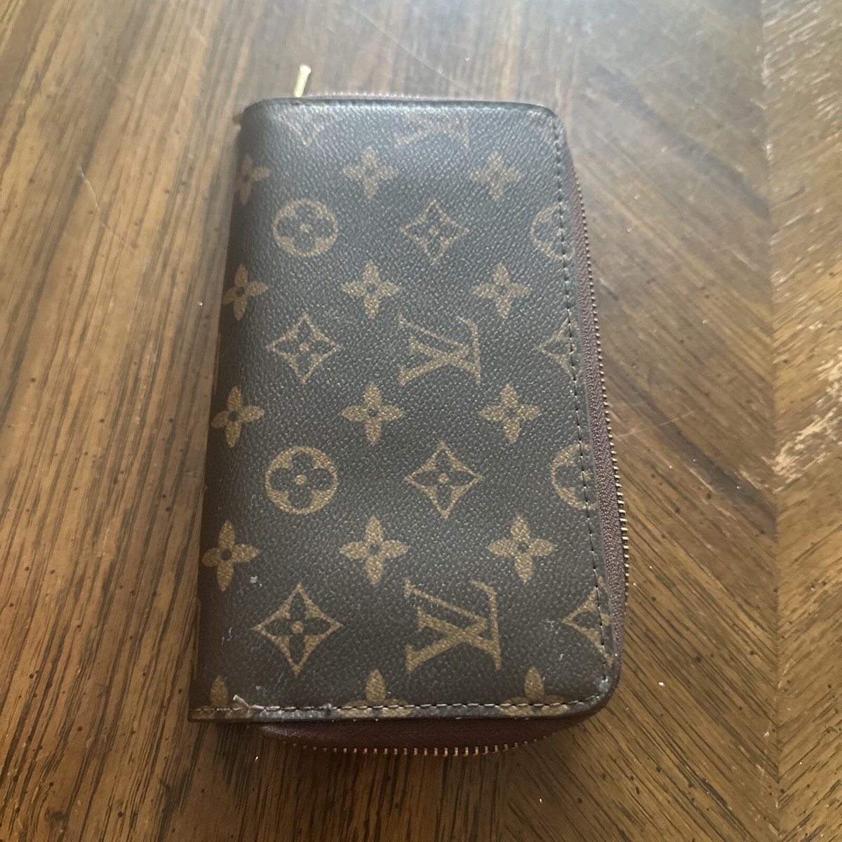 Louis Vuitton Monogram M60017 Zippy Wallet Round Purse - Brown | eBay